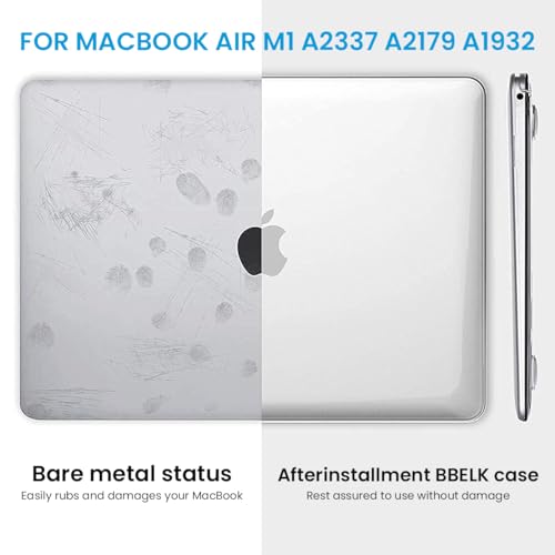ZORBES® Laptop Cover 13.3 Inch for MacBook Air M1 A2337 A2179 A1932 Case Compatible with Apple 2020 2019 2018 Release Waterproof Clear Plastic Hard Shell Protector 3 PCS ZORBES® Laptop Cover 13.3 Inch for MacBook Air M1 A2337 A2179 A1932 Case Compatible with Apple 2020 2019 2018 Release Waterproof Clear Plastic Hard Shell Protector 3 PCS